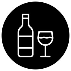 Wine Vector Icon Design Illustration