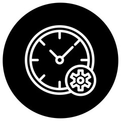 Time management Vector Icon Design Illustration