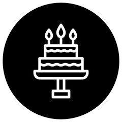 cake Vector Icon Design Illustration