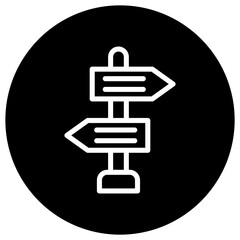 Directional sign Vector Icon Design Illustration