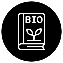 Bio book Vector Icon Design Illustration