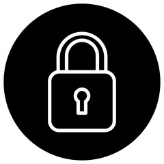 Padlock Vector Icon Design Illustration