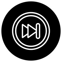 Forward Vector Icon Design Illustration