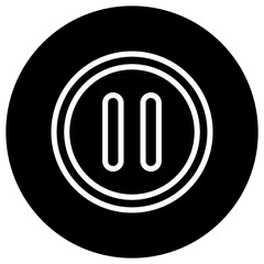 Pause button Vector Icon Design Illustration