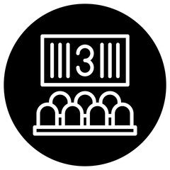 Countdown Vector Icon Design Illustration