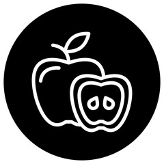 Apple Vector Icon Design Illustration