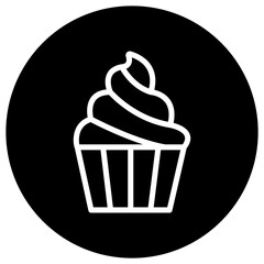 Sweet muffin Vector Icon Design Illustration