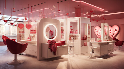 Valentine's day interior design. 3D render concept.
generativa IA