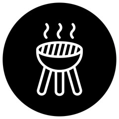 Grill Vector Icon Design Illustration
