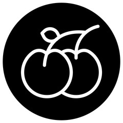 Cherry Vector Icon Design Illustration