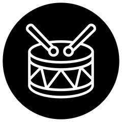 Drum Vector Icon Design Illustration