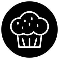 Muffin Vector Icon Design Illustration