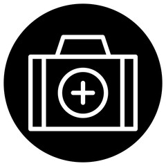 Fototapeta premium Medical kit Vector Icon Design Illustration