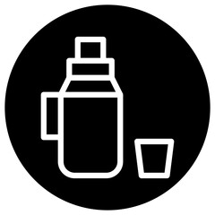 Thermos Vector Icon Design Illustration