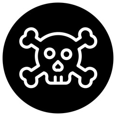 Skull Vector Icon Design Illustration