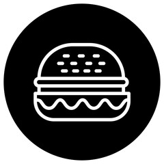 Hamburger Vector Icon Design Illustration