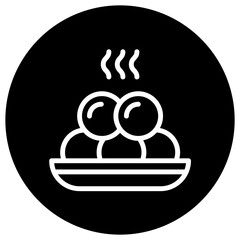 Meat ball Vector Icon Design Illustration