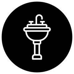 Sink Vector Icon Design Illustration