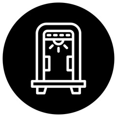 Metal Detector Vector Icon Design Illustration