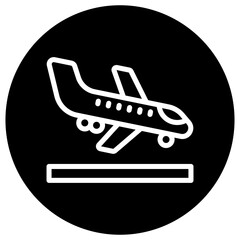 Landing Vector Icon Design Illustration