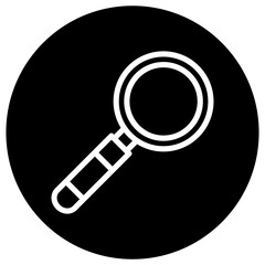 Magnifying Glass Vector Icon Design Illustration