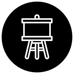 Easel Vector Icon Design Illustration