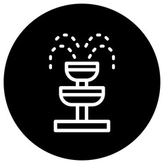 Fountain Vector Icon Design Illustration
