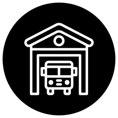 Shed Vector Icon Design Illustration