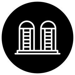 Naklejka premium Silo Vector Icon Design Illustration