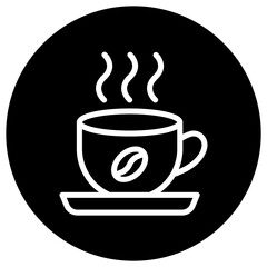 Hot Coffee Vector Icon Design Illustration