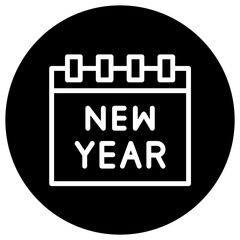 New year Vector Icon Design Illustration