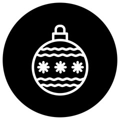 Christmas ball Vector Icon Design Illustration