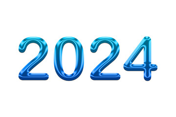 Gradient 2024 Text Effect Style, Happy New Year, New Year