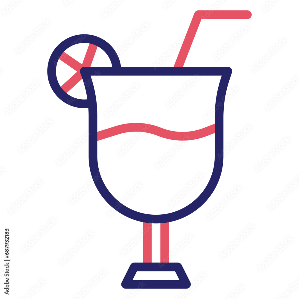 Sticker Summer Drink Icon