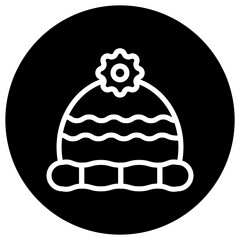 Winter hat Vector Icon Design Illustration