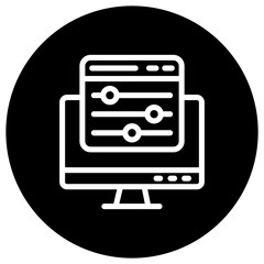 Color control Vector Icon Design Illustration