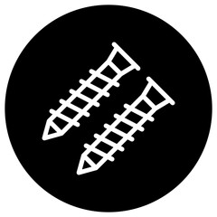 Screw Vector Icon Design Illustration