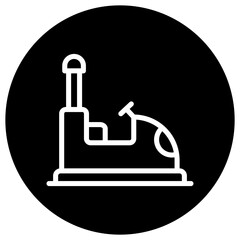 Bumper Car Vector Icon Design Illustration