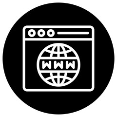 Web Browser Vector Icon Design Illustration