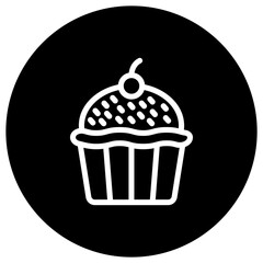 Cupcake Vector Icon Design Illustration