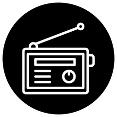 Radio Vector Icon Design Illustration