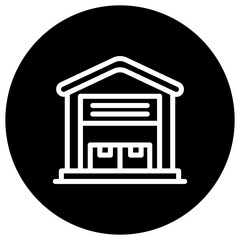 Warehouse Vector Icon Design Illustration