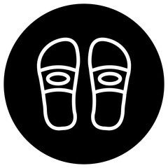 Slippers Vector Icon Design Illustration