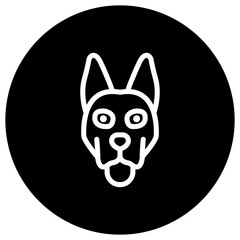 Dog Vector Icon Design Illustration