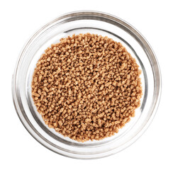 Dashi traditional Japanese seasoning isolated on white background. Ingredient for cooking Dashi soup.