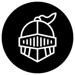 Warrior helmet Vector Icon Design Illustration