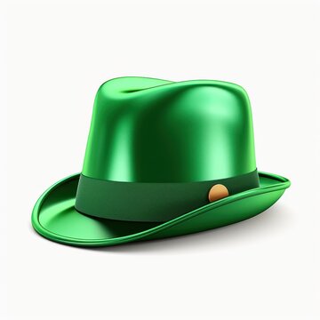 Green hat isolated on white background. St. Patrick's Day clothing