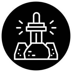Excalibur Vector Icon Design Illustration