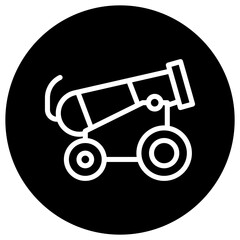 Cannon Vector Icon Design Illustration