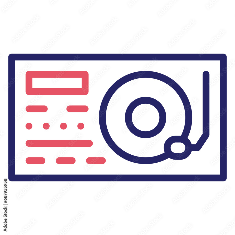 Sticker Turntable Icon